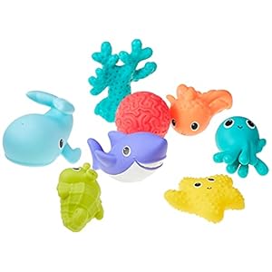 Infantino Aquarium Bath Squirters, 8 Piece Set