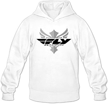 ShiQingJingHu Men's Fly Racing Logo Hooded Sweatshirt