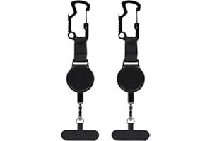 2 Set Phone Security Strap Anti Theft - Phone a nchor Tether Retractable 23.6-Inch Cord Pho ne Lanyard Anti Theft,for Most Sm