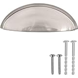 Ilyapa Satin Nickel Kitchen Cabinet Pulls - 3 Inch