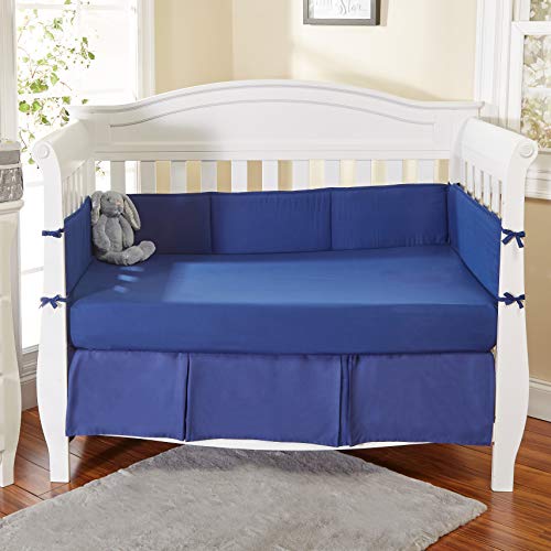 Everyday Kids Crib Bumper Pads 4Piece Safe Padded Crib Liner