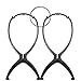 Wig Stands for Wigs Holder,Portable Wig Stand Dryer for Travel Stable Durable Wig Display Tool 3pcs Plastic Black LYTMF(Black 3pcs) …