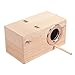 YJJKJ Wood Parakeet Nest Box Pet Bird House Parrot Breeding Mating Box Bird Cage Box for Lovebirds Cockatiel Parrotlets Budgerigar Parakeet (M)