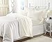 Great Bay Home Extra Soft Velvet Plush Queen Micro Fleece Sheet Set | Deluxe Microplush Non Pilling Sheets, Deep Pocket | Lavish Sherpa Velvet Luxe Collection (Queen, Off White)