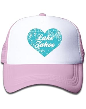 I Love Lake Tahoe Mesh Hat Trucker Style Outdoor Sports Baseball Cap With Adjustable Snapback Strap For Kid's...