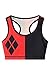Cutiefox Women Relaxed Fit Cartoon Harley Quinn Print Sleeveless Crop Tank Top,Harley Quinn,US 2-4