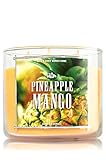 1 X Bath & Body Works 3 Wick Candle 14.5 Oz Pineapple Mango