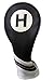 Majek Golf Headcover Black and White Leather Style #3 Hybrid Head Cover Fits Most Hybrid Clubs