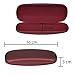 Glasses Case Hard Shell | Medium Size | Protective Eyeglasses, Sunglasses, Computer Glasses, And Reading Glasses Case For Men, Women, Kids | Maroon