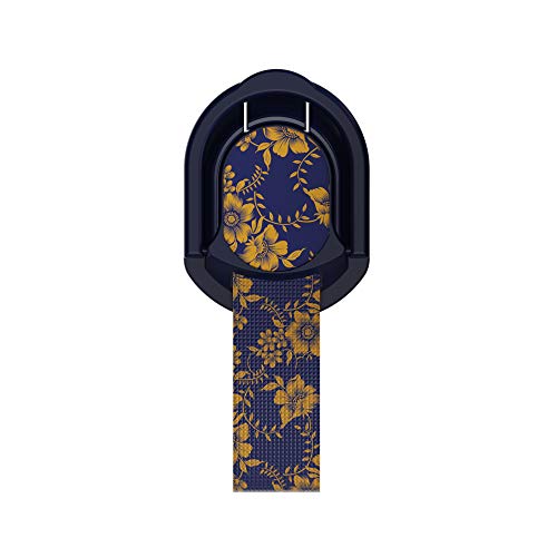 Ghostek Universal Magnetic Finger Holder Strap Grip Metallic Ring Kickstand | Compatible with iPhone X/Xs, Samsung s10 s10 Plus, S9, S8, HTC, LG, Google, Alcatel, OnePlus, Sony | Floral Blue