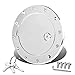 Compatible with Jeep Wrangler TJ/LJ Fuel Gas Tank Door with Lock & Keys (Chrome)