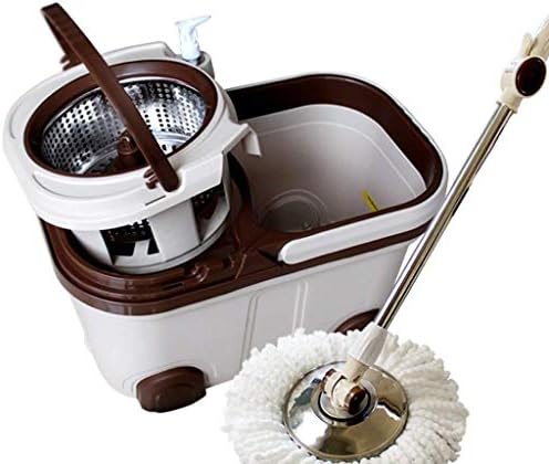 マジックスピンマイクロファイバーモップ 簡単な回転モップスピンモップ 2個入り 洗濯機