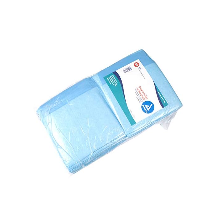 Dynarex Disposable Underpads, Medical-Grade Incontinence Bed Pads to Protect Sheets and Mattresses, 23”x36” (45g), 1…