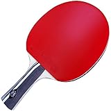 Custom Gambler Professional Table Tennis Paddle with Double Carbon Blade and Sevens Rubber plus Blue Case