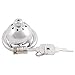TERNENCE Stainless Steel Male Chastity Device Male Virginity Lock Cock Cage with Tube C340 (1.57 inch / 40mm)