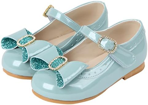 Ozkiz Little Girls Casual Mary Jane Flats Party Shoes Shoes With Ribbon MT 1M