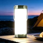 Glocusent 106 LED Camping Lights, Up to 80Hrs, 5000mAh Camping Lantern Rechargeable with 5 Brightness 3 Modes & SOS, IP68 Wat