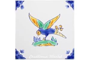 Casablanca Market MT024 Mediterranean Ceramic Swallow Decorative Tile