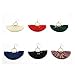 Bohemia Ethnic Tassels Earrings Fan Shape Tribal Fringe Boho Eardrop White Red Blue Black