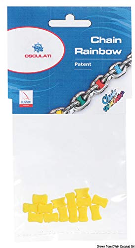 Osculati 01.500.06RO Chain Device Chain Rainbow Markers-Red