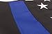 W.E.Saunders&Co. Thin Blue Line Flag 3X5 Nylon Premium