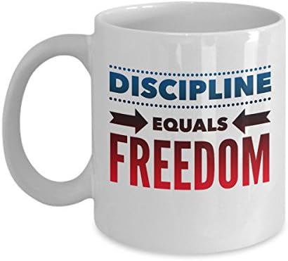 Discipline equals freedom - 11 oz coffee mug