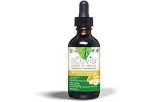 CRAVESTEVIA - All Natural Liquid Stevia Drops - Organic Non-GMO Stevia Sweetener Sugar Replacement Alternative | Water, Coffee, Tea Flavor Enhancer | Gluten Free - Banana Flavor - 30ml Bottle