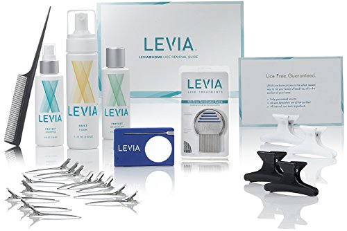 LEVIA Emergency Lice Kit - MOST EFFECTIVE & COMPLETE TREATMENT ON THE MARKET! 100% effective for the treatment and removal of head lice & nits - same tools our professional lice service uses.