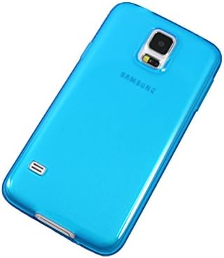 Transparent CLEAR BLUE Gel TPU Rubber Skin Case Cover for Samsung Galaxy S5 S V G900 G900T G900A G900R4 G900V G900M G900K G900L G900S G900I G900F G900H G900W8
