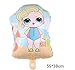 LOL Party's Balloons for Chrildren Surprise Birthday Balloon Bouquet Decorations Surprise Doll Balloons 7 Pack For Chirldren’s Party