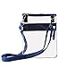 Small Clear Cross-body Messenger Bag - Multi Pocket - Long Adjustable Strap - NFL Stadium Approved