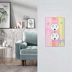 ShinyLuck Rainbow Unicorn 1 Gang Electrical Duplex