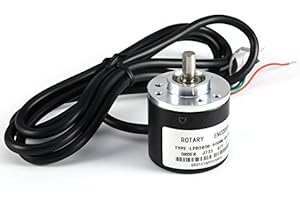 Photoelectric Incremental Rotary Encoder 600p/r 6mm Shaft 5-24vdc AB Phase for Length Measurement + Coupling