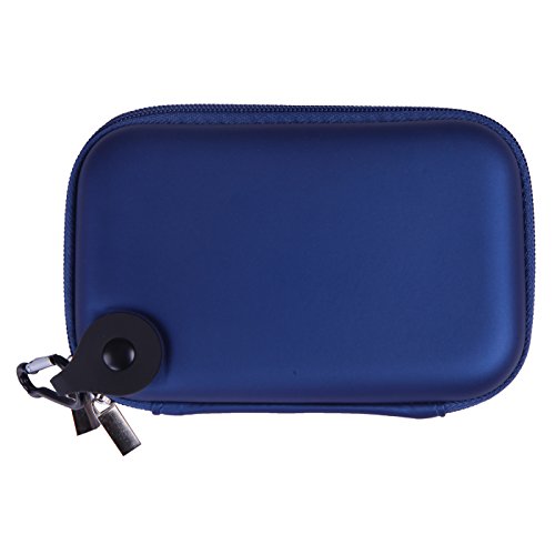 HDE Small Electronics Carrying Case Accessory Travel Organizer for Power Banks, Portable Hard Drives, GPS Units, Nintendo 3DS, DS (Blue) HDE Small Electronics Carrying Case Accessory Travel Organizer for Power Banks, Portable Hard Drives, GPS Units, Nintendo 3DS, DS (Blue)