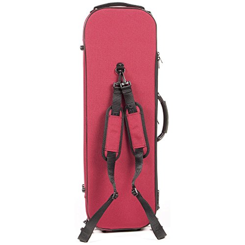 image for Bam France Bam Stylus 5001S 4/4 Violin Case with Red Exterior and Silv