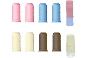NELSHP Silicone Bottle Covers,8 Pack Travel Essentials for Women Beach Vacation,Travel Size Toiletries Accessories, Cruise Ship Vacation Must-Have, Leak Proofing