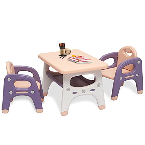 Kinsuite Children's Multi-Purpose Table and Chair Set, Table and  Chairs, Storage Space, Easy to Clean, Sui