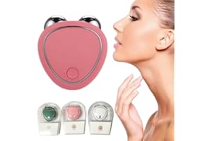KDGENG Levantamiento Facial Con Microcorriente Antiarrugas, Microcurrent Facial Device, Microcurrent Face Lift Machine, Dispositivo De Rejuvenecimiento Facial Con Microcorriente (Pink)