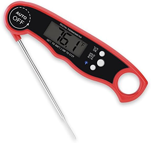 Waterproof Digital Meat Thermometer，Super Fast Instant Read Thermometer with Calibration and Backlight functions， Food Thermometer for Kitchen BBQ and Outdoor Cooking
