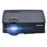 Projector, Cozyswan C91 Support 1080P HDMI 1500 Luminous LCD Mini Projector for Outdoor Indoor Movie, Home Theater