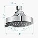 Shower Head High Pressure 4 Inch Showerhead 5-setting Adjustable Shower Head, Rain Shower Head 2.5 gpm Showerhead Flow Restrictor High Flow Shower Heads Bathroom Powerful Shower Head Water Saving