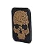 Punisher Skull Viking Morale Patches PVC 3D Military Tactical Velcro Patch (Coyote Brown)