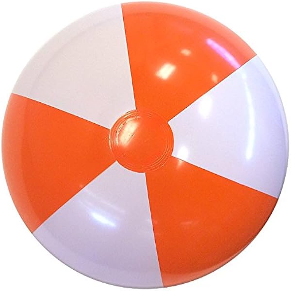 plain white beach balls