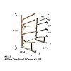 Log-Kayak-Rack-4-place-1-sided-3-Canoe-1-SUP-Rack