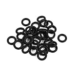 uxcell 30pcs 9mm x 2mm Nitrile Butadiene Rubber O Ring Oil Sealing Ring Gasket Black