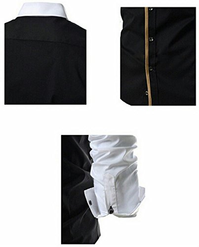 pearl ocean men's satin shirt (black)