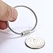 bayite Stainless Steel Wire Keychains 2mm Cable Key Rings Luggage Loops Tag Keepers Heavy Duty Pack of 20 (Cable Length: 6 inches)
