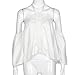 Sunward(TM) Women Sexy Off Shoulder Long Sleeve T Shirt (Small, White)