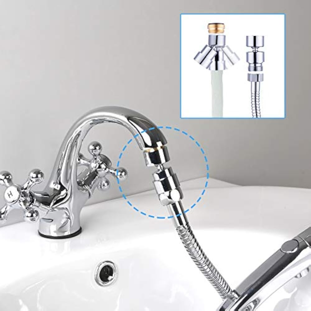 Faucet Extension Tubes Sink Hose Sprayer Attachment ...