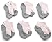 Jefferies Socks Little Girls' Seamless Sport Low-Cut Half-Cushion Socks Pack of 6